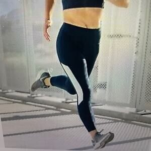 NWT Zyia Active Black Primo Mesh Hi Rise 7/8” Leggings Pockets Size 8-10